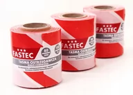 Akcesoria do przyczep i kamperów - Taśma ostrzegawcza biało czerwona 8 cm 100 m - miniaturka - grafika 1