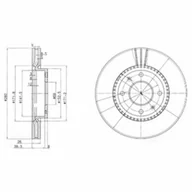 Tarcze hamulcowe - Tarcza hamulcowa DELPHI BG4013 - miniaturka - grafika 1