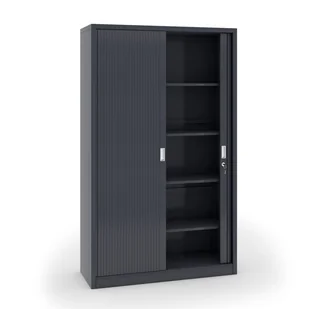 B2B Partner Szafa metalowa z żaluzjowymi drzwiami - 2 szt., 1990x1200x450 mm, an - Szafy biurowe - miniaturka - grafika 1