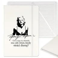 Notesy i bloczki - NOTES PLANER NOTATNIK MARILYN MONROE CYTATY WZÓR - miniaturka - grafika 1