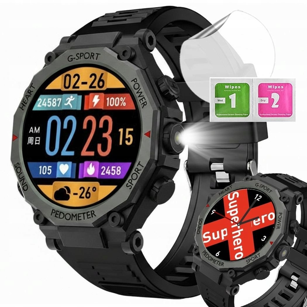 Smartwatch Męski XENIX PRO X9 - Rozmowy Bluetooth Puls Kroki Sport