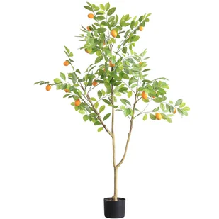 Sztuczne drzewko w doniczce pomarańczowe 150 cm - Sztuczne kwiaty - miniaturka - grafika 1