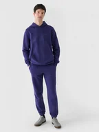 Spodnie sportowe męskie - Męskie spodnie dresowe joggery 4F 4FWMM00TTROM1140 - granatowe - miniaturka - grafika 1