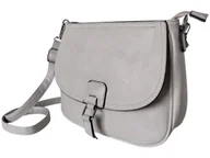 Torebki damskie - Torebka Damska, Modna Listonoszka Na Ramię, Kolor Szary, Miejska A5 - miniaturka - grafika 1