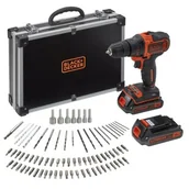 Wiertarko-wkrętarki akumulatorowe - Black&Decker BDCHD18BAFC-QW - miniaturka - grafika 1