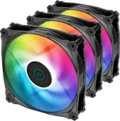 Wentylatory komputerowe - Wentylator Iceberg IceGALE Lightning ARGB 120 mm 3-pack IG12LT-B3A - miniaturka - grafika 1