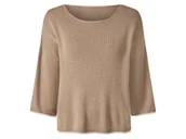 Swetry damskie - esmara® Sweter damski z wiskozą (Beżowy, S(36/38)) - miniaturka - grafika 1