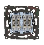 Wyłączniki światła i elektryczne - Mechanizm wyłącznika podwójnego krzyżowego z podświetleniem Simon 55 - miniaturka - grafika 1