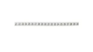 Simet Oznacznik DK 2Z5 21-30 biały 89280006 (100szt.) 89280006 - Inne akcesoria elektryczne - miniaturka - grafika 1