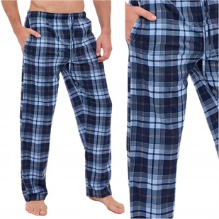 Spodnie piżamowe męskie w kratę długie bawełniane CORNETTE 691/52 3XL - Piżamy damskie Spodnie piżamowe męskie w kratę długie bawełniane CORNETTE 691/52 3XL - Piżamy damskie - miniaturka - grafika 1