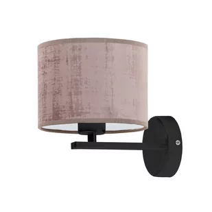 Kinkiet z welurowym abażurem do sypialni MEDELIN VELUR - Lampy ścienne Kinkiet z welurowym abażurem do sypialni MEDELIN VELUR - Lampy ścienne - miniaturka - grafika 1