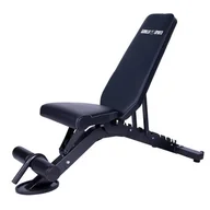 Ławki treningowe - Ławka regulowana czarna 400kg - miniaturka - grafika 1