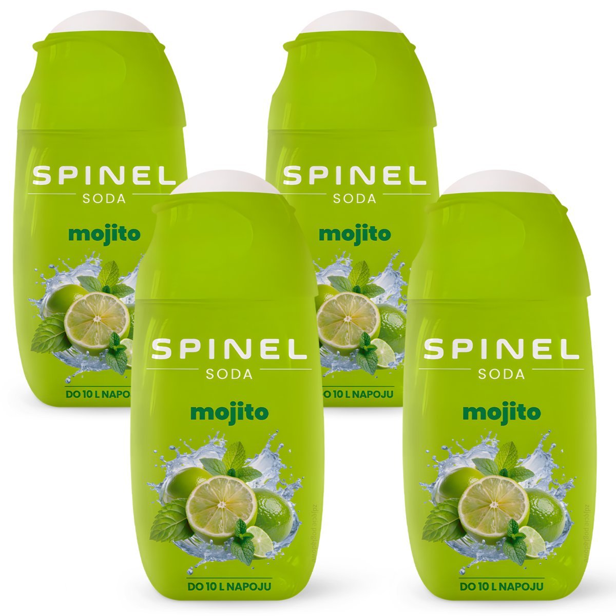 4x SYROP SPINEL SODA MOJITO CYTRUSY MIĘTA DO SATURATORA KONCENTRAT DO 10L