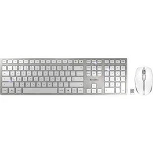 CHERRY Zestaw DW 9000 Slim Srebrny - Zestawy myszka + klawiatura - miniaturka - grafika 1