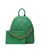Plecaki - LOVE MOSCHINO Plecak JC4018PP1GLA0801 Zielony - miniaturka - grafika 1