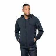 Kurtki męskie - Męska kurtka polarowa Jack Wolfskin WALDSEE HOODED JKT M night blue - S - miniaturka - grafika 1