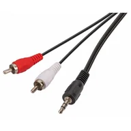 Kable - GÖTZE & JENSEN Kabel Jack 3.5 mm 2x RCA GÖTZE & JENSEN 1.5 m - miniaturka - grafika 1