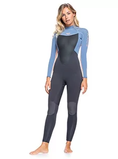 Stroje kąpielowe - Roxy Damski kostium kąpielowy 5/4/3 Prologue-Back Zip Wetsuit for Women, Cloud BLK/POWDERDGREY/Sunglow, XS - grafika 1