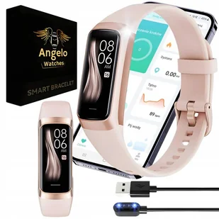 Smartwatch Zegarek Damski Smartband Ciśnienie Kroki Elegancki Złoty Menu Pl - Smartband - miniaturka - grafika 1