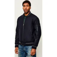 Kurtki męskie - Iceberg Wełniana kurtka bomber Regular Fit z dodatkiem jedwabiu - miniaturka - grafika 1