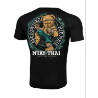 Kimona, stroje i obuwie - Środowisko Miejskie Rashguard Krótki Rękaw Muay Thai Bear Black - miniaturka - grafika 1
