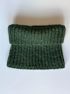 Apaszki i szaliki damskie - Gruby komin wełniany - zielony - miniaturka - grafika 1