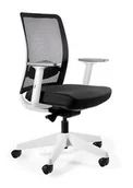 Fotele i krzesła biurowe - Krzesło ergonomiczne biurowe obrotowe ANGGUN M - BIAŁY, SIATKA/TKANINA BL - miniaturka - grafika 1