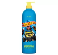 Kosmetyki kąpielowe dla dzieci - AURA, Hot Wheels, Szampon I Żel Pod  Prysznic, 1000ml - miniaturka - grafika 1