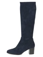 Kozaki damskie - Caprice Kozaki w kolorze granatowym - miniaturka - grafika 1