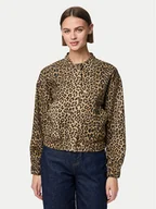 Kurtki damskie - Pieces Kurtka bomber Salume 17156456 Brązowy Regular Fit - miniaturka - grafika 1