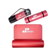Maty do jogi - MP SPORT NBR Mata do Ćwiczeń Fitness Jogi - 1,5cm - Czerwona - miniaturka - grafika 1