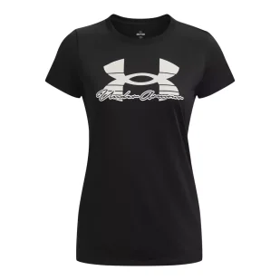 Koszulka damska Under Armour Tech Solid Script SSC - Koszulki sportowe damskie - miniaturka - grafika 5
