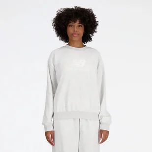 Bluza damska New Balance French Terry Stacked ash heather - Bluzy damskie - miniaturka - grafika 1