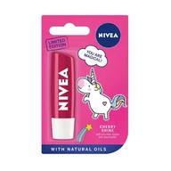 Balsamy do ust - Nivea Polska Cherry Shine pielęgnująca pomadka do ust edycja limitowana 4,8 g 1144825 - miniaturka - grafika 1