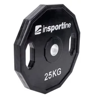Pozostały sprzęt i akcesoria do ćwiczeń - Insportline OBCIĄŻENIE TALERZ GUMOWANY OLIMP 25KG 15901 - miniaturka - grafika 1
