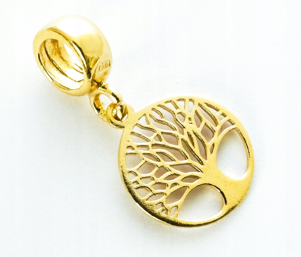 Charms,Koralik Do Bransoletki Sr 925 Złote Drzewko