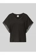 Koszulki i topy damskie - T-shirt z dekoltem w serek model HOLYA - Ichi - miniaturka - grafika 1