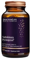 Witaminy i minerały - Doctor Life, NATTOKINASE 2000 FU Pycnogenol® PROCYANIDINS OPC, Suplement diety, 60 kaps. - miniaturka - grafika 1