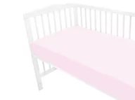 Prześcieradła dla dzieci - Prześcieradło 120x60 cm na gumce BAWEŁNA 100%, JERSEY RÓŻ - miniaturka - grafika 1