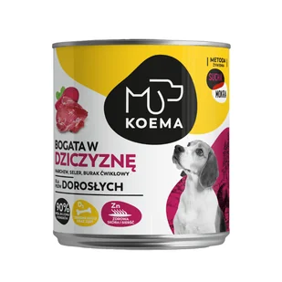 Koema Bogata w dziczyznę 6x800g - Mokra karma dla psów - miniaturka - grafika 2