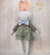 Maskotki i pluszaki - Króliczek Henry, przytulanka ręcznie szyta, prezent GOTOWY - miniaturka - grafika 1