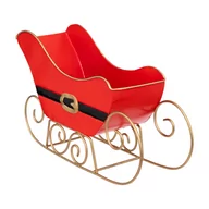 Ozdoby bożonarodzeniowe - Sanie Mikołaja, ozdoba z metalu, 16,5 cm - miniaturka - grafika 1