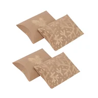 Opakowania i torebki na prezenty - Pudełka Pillow 10X11 Cm, Gałązka Sosny, 4 Szt Dpcraft - miniaturka - grafika 1