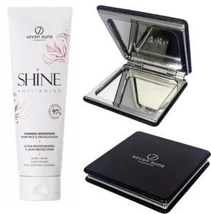 7suns Shine 50x Przyspieszacz Do Opalania Twarzy 75ml + Podwójne Lusterko Gratis - Balsamy i kremy do opalania - miniaturka - grafika 1
