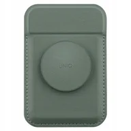 Portfele - Etui Uniq Flixa magnetyczny portfel na karty z podpórką zielony/lichen gree - miniaturka - grafika 1