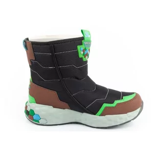 Śniegowce Skechers Jr 402216 (kolor Brązowy, rozmiar 29) - Śniegowce damskie - miniaturka - grafika 3