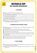 Instrukcje stanowiskowe BHP - IAA06 INSTRUKCJA BHP PRZY OBSŁUDZE KSEROKOPIARKI, FN - FOLIA SAMOPRZYLEPNA; (245X350MM) - miniaturka - grafika 1