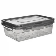 Pojemniki kuchenne - Pojemnik z uszczelką do przechowywania z pokrywką klipsami uniwersalny zamykany do żywności 850 ml kod: O-127165 - miniaturka - grafika 1