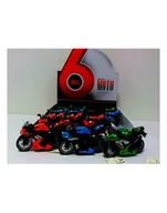 Samochody i pojazdy dla dzieci - Motocykl wyścigowy z dźwiękiem 12cm MY66-D2214 HIPO - miniaturka - grafika 1