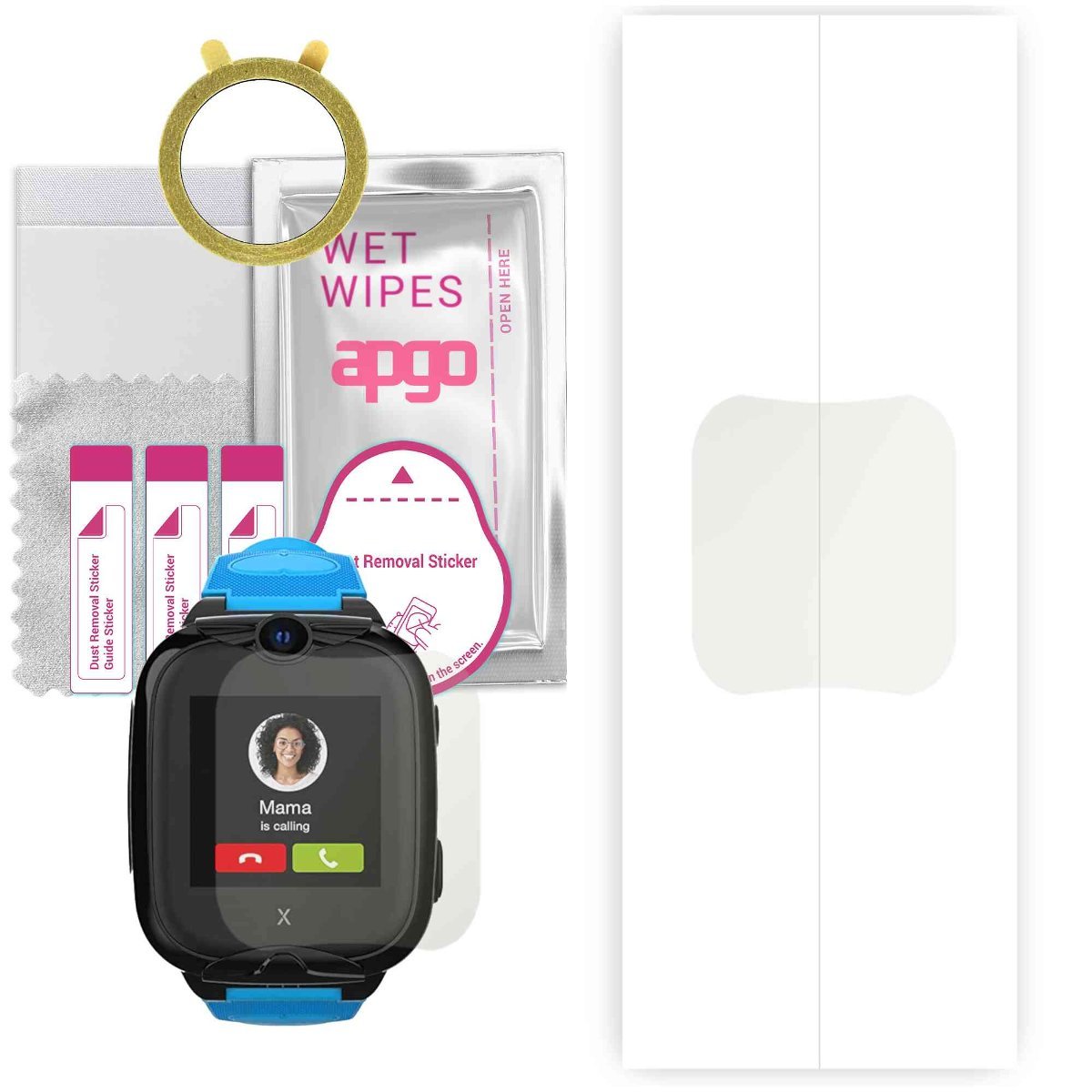 1x Folia hydrożelowa MATOWA do Xplora XGO 2 kids - apgo Smartwatch Hydrogel MATTE Protection Ochrona na ekran smartwatcha